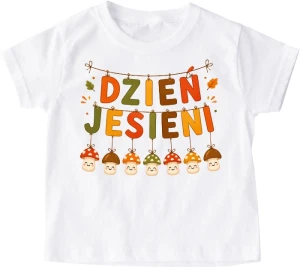 Koszulka na dzień jesieni do przedszkola ''wiszące grzybki''