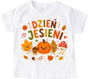 Koszulka na dzień jesieni do przedszkola ''z dynią''