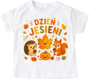 Koszulka na dzień jesieni do przedszkola ''zwierzątka''