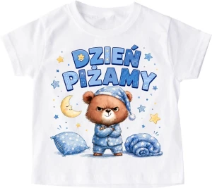 Koszulka na dzień piżamy ''Miś w piżamie''