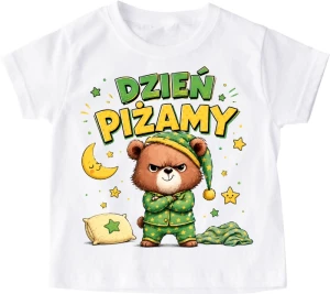 Koszulka na dzień piżamy ''Miś w piżamie''