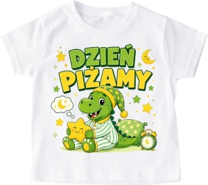 Koszulka na dzień piżamy ''dino w piżamie''