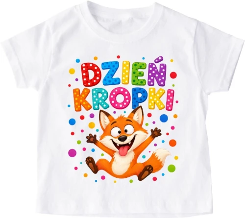 koszulka na dzień kropki z liskiem a.webp
