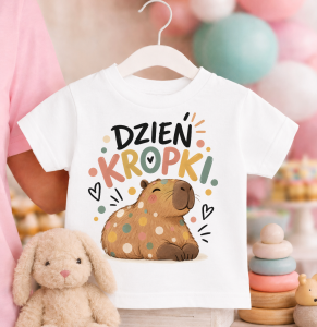 Koszulka na dzień kropki z kapibarą