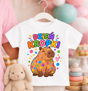 Koszulka na dzień kropki z kapibarą