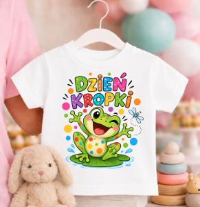Koszulka w kropki dzień kropki