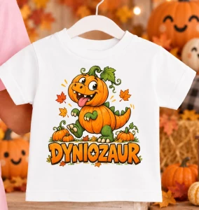 Koszulka na Dzień Dyni z Dinozaurem - DYNIOZAUR