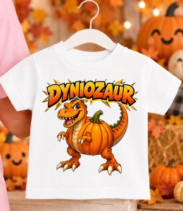 Koszulka na dzień dyni do przedszkola ''DYNIOZAUR A1''