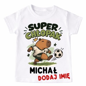 Koszulka SUPER CHŁOPAK z imieniem na Dzień Chłopaka
