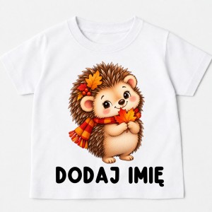 Koszulka dla dziecka z jeżem i imieniem 
