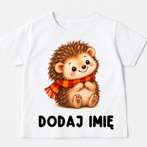 Koszulka dla dziecka z jeżem i imieniem