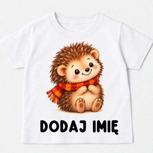 Koszulka dla dziecka z jeżem i imieniem.jpg