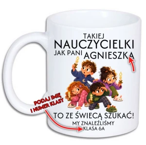 Kubek dla  NAUCZYCIELKI na prezent z okazji Dnia Nauczyciela 