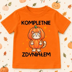 Pomarańczowa Koszulka na Dzień Dyni ''KOMPLETNIE ZDYNIAŁEM''