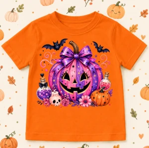 Pomarańczowa Koszulka na DZIEŃ DYNI / halloween 