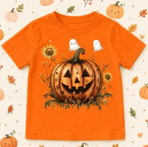 Pomarańczowa Koszulka na DZIEŃ DYNI / halloween  