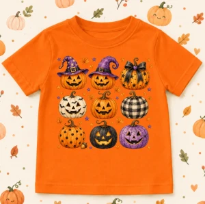 Pomarańczowa Koszulka na DZIEŃ DYNI / halloween  