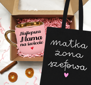 Zestaw prezentowy dla Mamy na Dzień Mamy MATKA ŻONA SZEFOWA