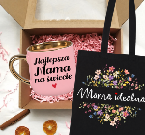Zestaw prezentowy dla Mamy na Dzień Mamy - z torbą mama idealna 