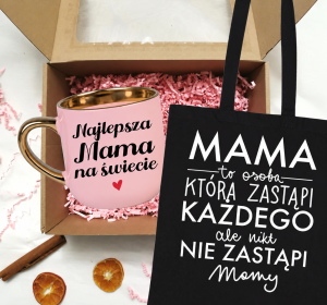 Zestaw prezentowy dla Mamy na Dzień Mamy - MAMA TO OSOBA KTÓRA ZASTĄPI KAŻDEGO 