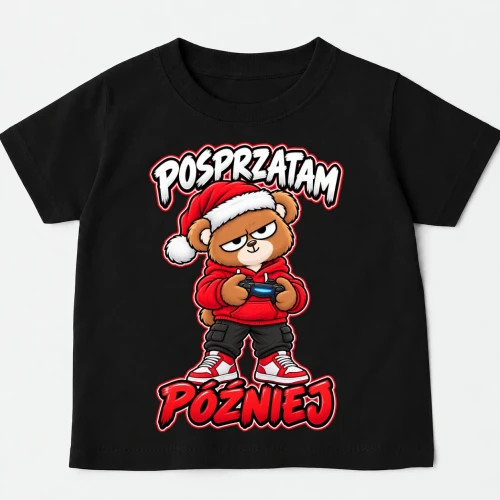 Koszulka dla chłopca na Mikołajki - pozprzątam później.webp