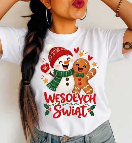 Świateczna koszulka damska ŚWIĄTECZNA.webp