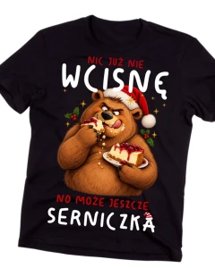 ŚMIESZNA świąteczna koszulka na prezent - NIC JUŻ NIE WCISNĘ
