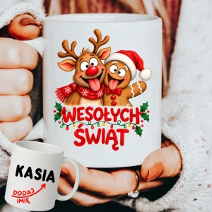 Personalizowany Kubek na Mikołajkowy prezent - wesołych722