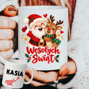 Personalizowany Kubek na Mikołajkowy prezent - wesołych717