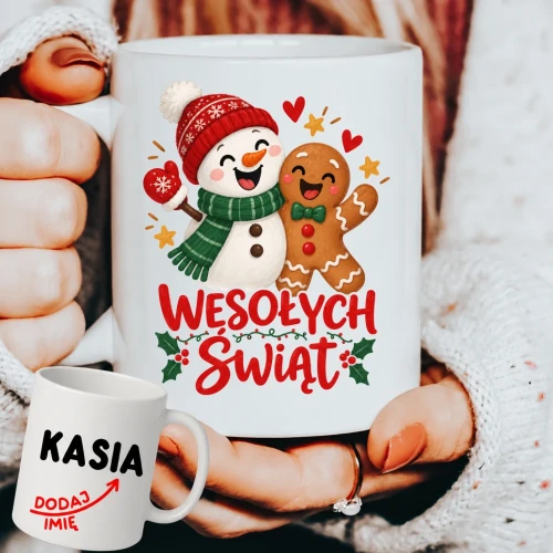 Personalizowany Kubek na Mikołajkowy prezent z Mikołajem .webp
