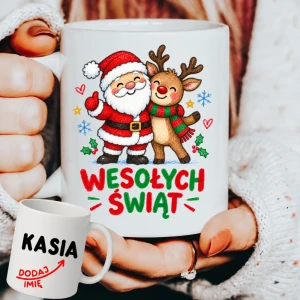 Personalizowany Kubek na Mikołajkowy prezent - wesołych712