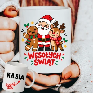 Personalizowany Kubek na Mikołajkowy prezent - wesołych710