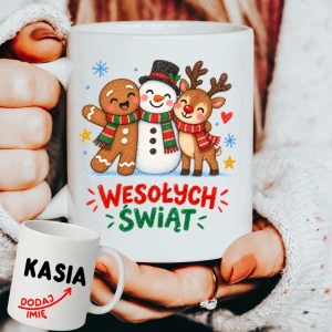 Personalizowany Kubek na Mikołajkowy prezent - wesołych708