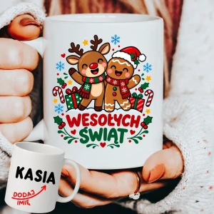 Personalizowany Kubek na Mikołajkowy prezent - wesołych702