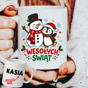 Personalizowany Kubek na Mikołajkowy prezent - wesołych700