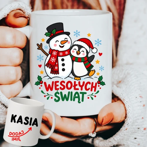 Personalizowany Kubek na Mikołajkowy prezent z Mikołajem .webp
