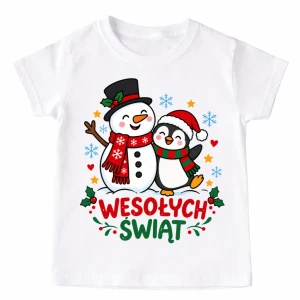Koszulka dla dziecka na Mikołajki  WESOŁYCH ŚWIĄT - wesołych700