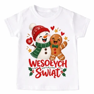 Koszulka dla dziecka na Mikołajki  WESOŁYCH ŚWIĄT - wesołych716