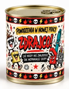Pakowanie koszulki w puszkę - POWODZENIA W NOWEJ PRACY ZDRAJCO! (POŻEGNANIE Z PRACY) 