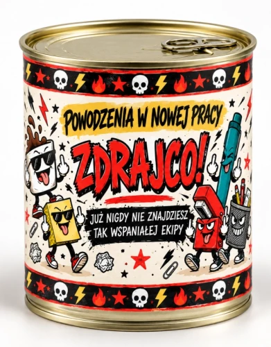 Buntownicza puszka z napisem „Zdrajco!”6563.webp