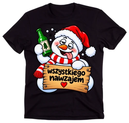 Śmieszna świąteczna koszulka na prezent - santa704.webp