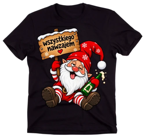Śmieszna świąteczna koszulka na prezent - santa703.webp