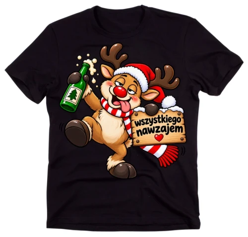 Śmieszna świąteczna koszulka na prezent - santa702.webp