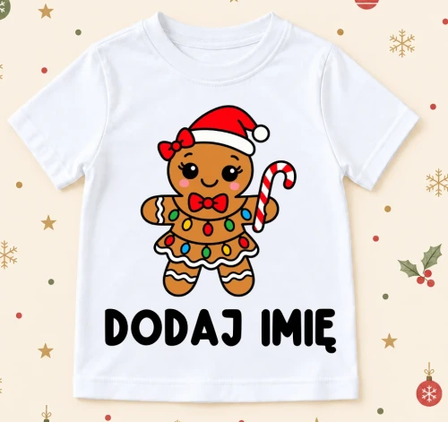 Koszulka na Mikołajki dla dziewczynki z imieniem.webp