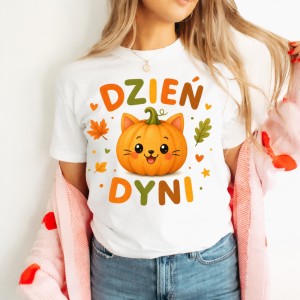 Damska koszulka z dynią na Dzień Dyni