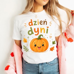 Damska koszulka z dynią na Dzień Dyni