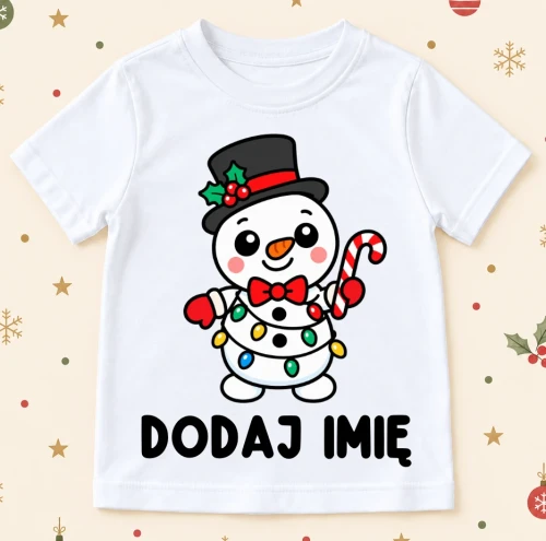 Koszulka z imieniem dla dziecka na Mikołajki .webp