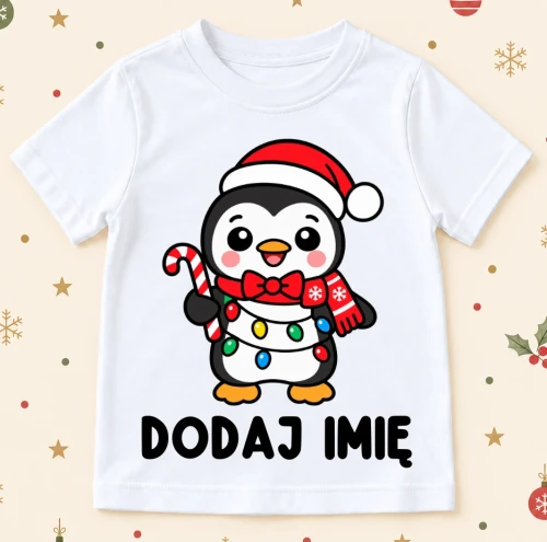 Koszulka z imieniem dla dziecka na Mikołajki.webp