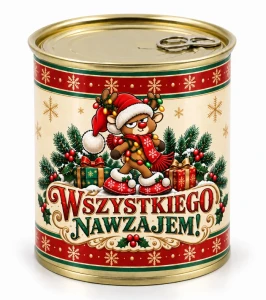 Świąteczne Pakowanie koszulki w puszkę - WSZYSTKIEGO NAWZAJEM