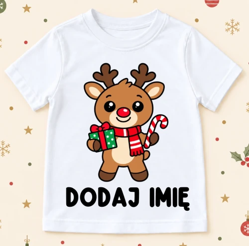 Koszulka dla dziecka z reniferem  - oraz imieniem vv.webp